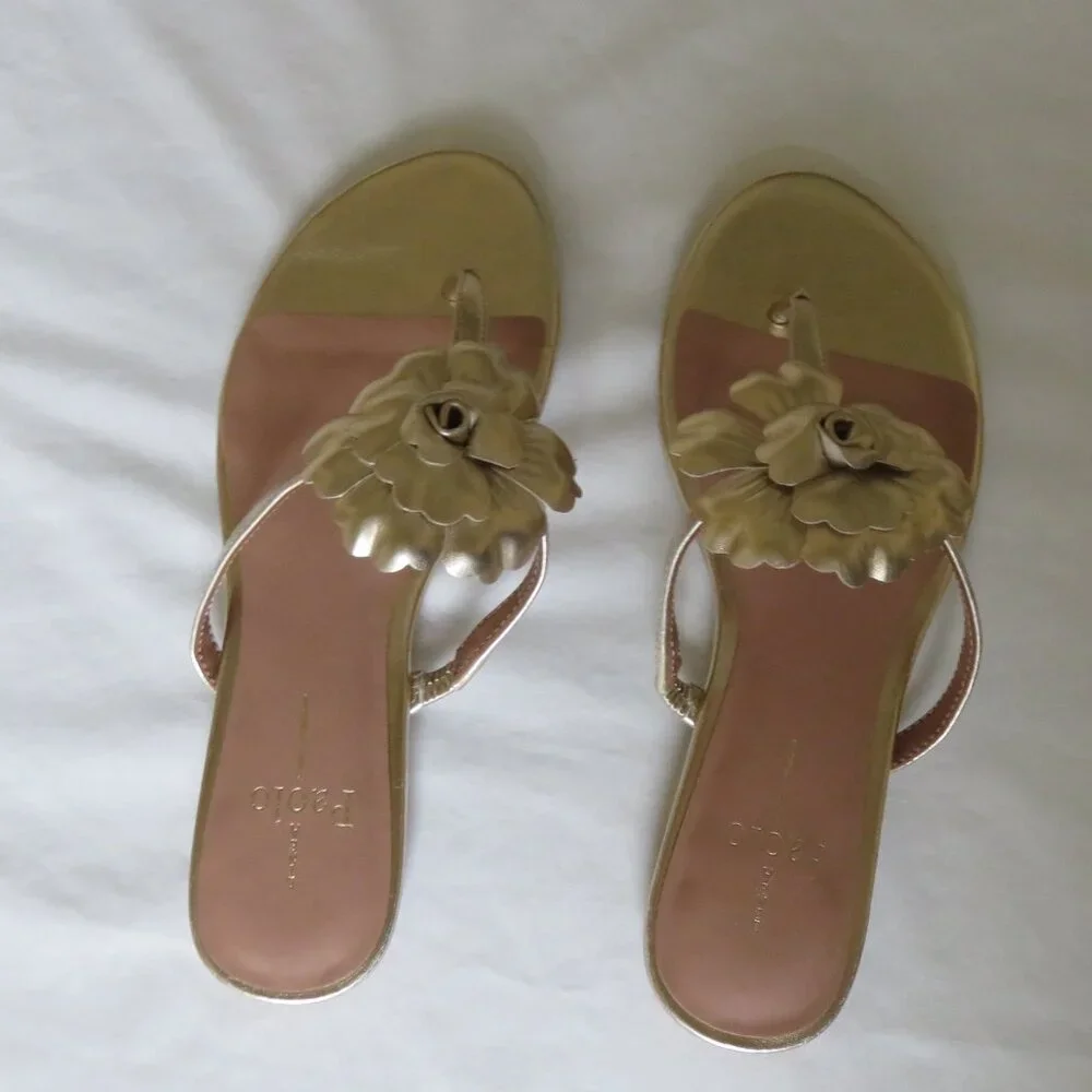 Linea Paolo slip-on flat sandals 7M NWT